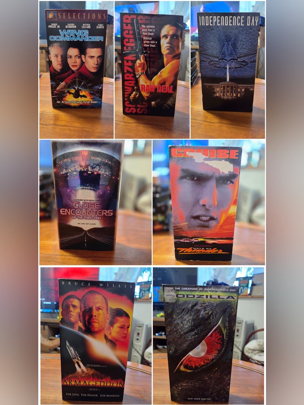 Classic Sci‑Fi & Action VHS Movie Collection - 7 Films
